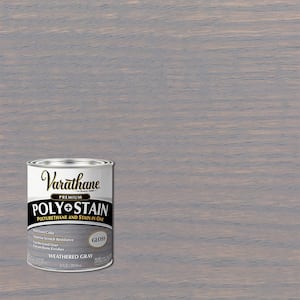 1 Qt. Weathered Gray 450 Gloss Oil-Based Interior Stain and Polyurethane (2-Pack)