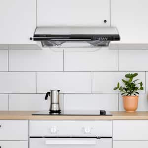 30 in. Ducted Under Cabinet Range Hood with 3-Way Venting Incandescent Lamp in Stainless Steel