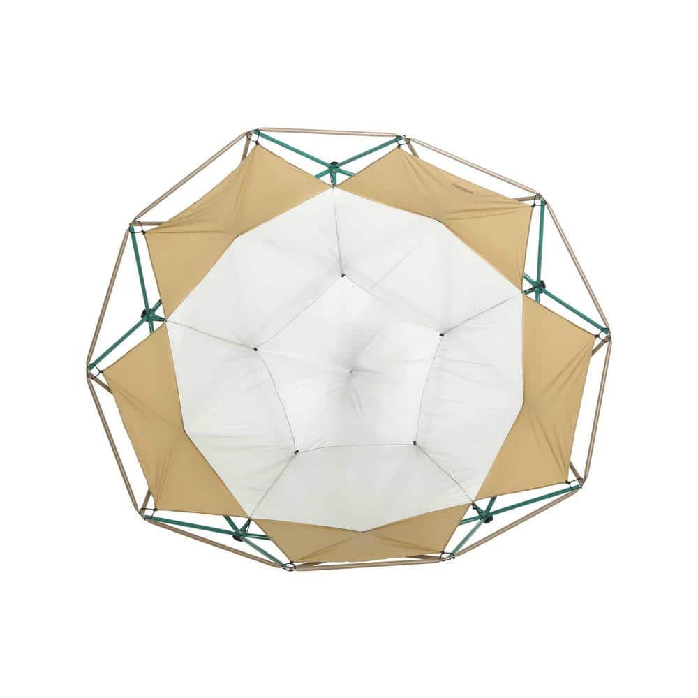 Lifetime 10 ft. Green and Brown Steel Dome Climber with Canopy