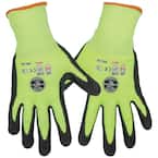 Work Gloves, Cut Level 4, Touchscreen, Large, 2-Pair