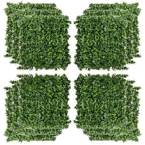 20 in. x 20 in. Artificial Grass Sweet Potato Wall Panel, Fence Covering Backdrop Indoor/Outdoor Wall Decor (12-Pieces)