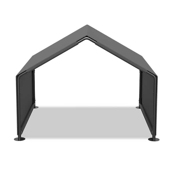 4 ft. x 3.88 ft. Gray Portable Canopy for Dog, Outdoor Shelter Shade for Pets
