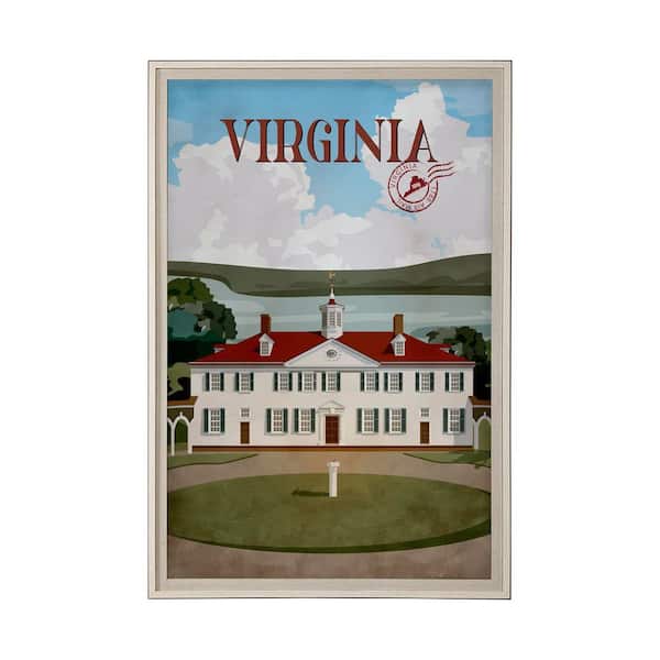 Virginia Go Series Brown Framed Wall Art 61.5 in. x 41.5 in.