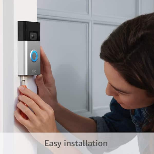Ring Battery Doorbell Plus - Smart Wireless Doorbell Camera with  Head-to-Toe HD+ Video, 2-Way Talk, Motion Detection & Alerts in the Video  Doorbells department at