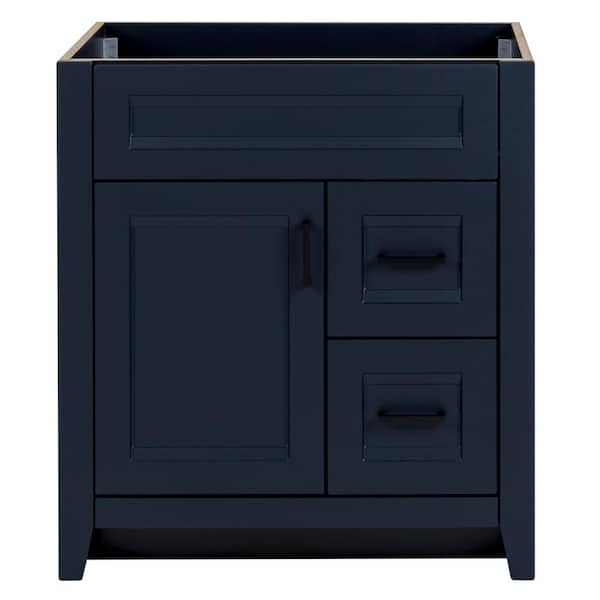 Home Decorators Collection Ridge 30 in. W x 22 in. D x 34 in. H Bath Vanity Cabinet without Top in Deep Blue