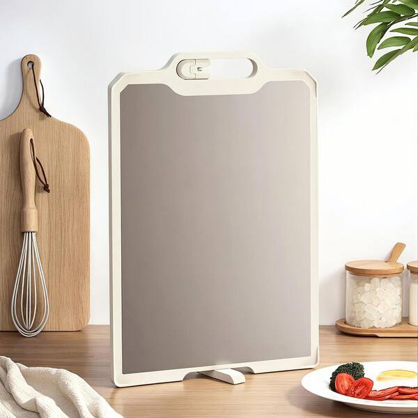 INSTER Dura Titanium and Wheat Straw PP Cutting Board Double-Sided