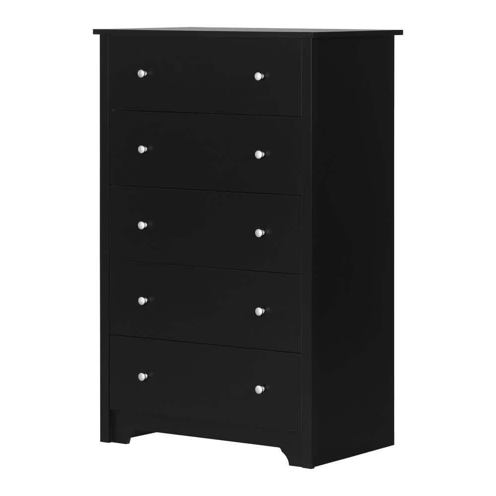South Shore Vito 5 Drawer Chest Black