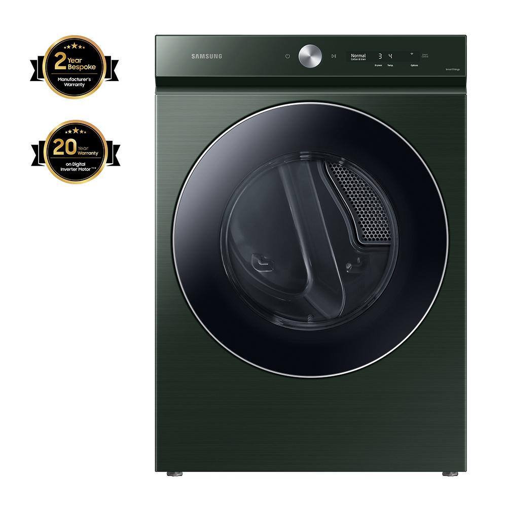 Samsung Bespoke 7.6 cu. ft. Vented Smart Electric Dryer in Forest Green