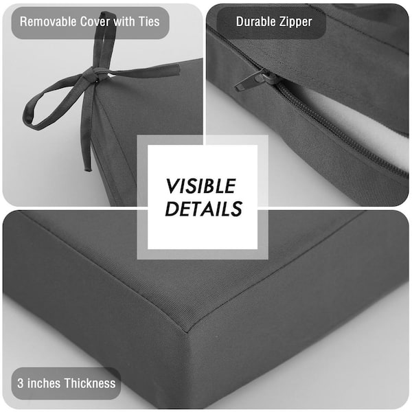 Seat Cushion Covers Outdoor Bench Cushion 42 X 18 Aoodor X X