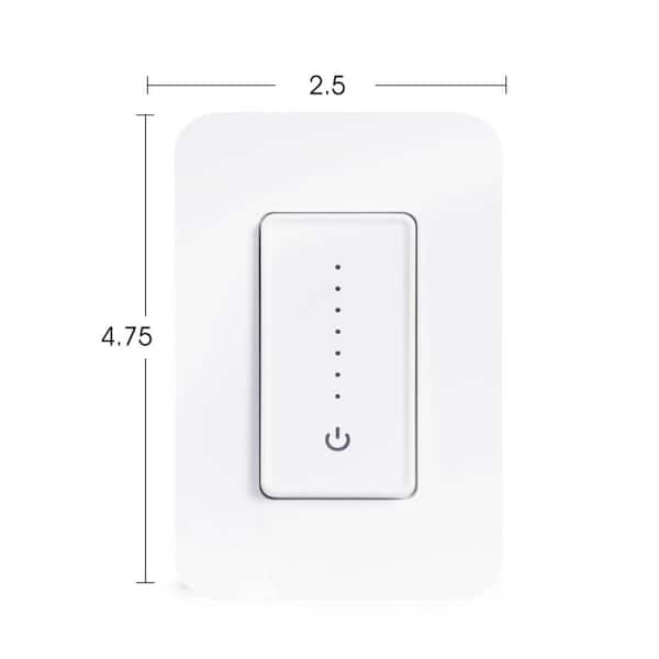 Jonathan Y Smart Lighting Touch/slide Dimmer Switch with WiFi Remote App Control