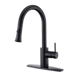 Euro Single-Handle Pull-Down Sprayer Kitchen Faucet with Accessories in Rust and Spot Resist in Oil Rubbed Bronze