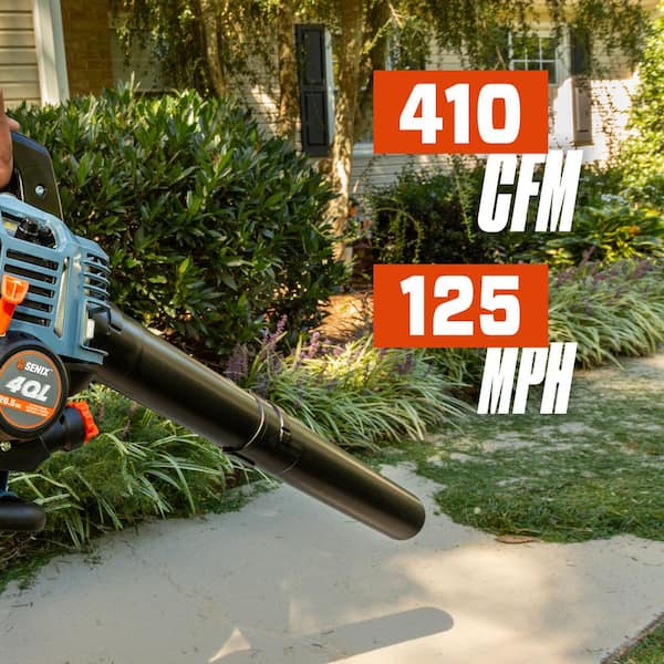 Senix 125 MPH 410 CFM 26.5 cc Gas 4-Cycle Handheld Blower BL4QL-L