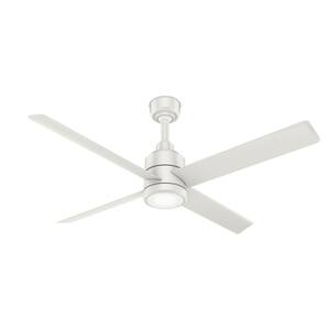 Trak 72 in. Integrated LED Indoor/Outdoor Fresh White Commercial Ceiling Fan with Light and Wall Control