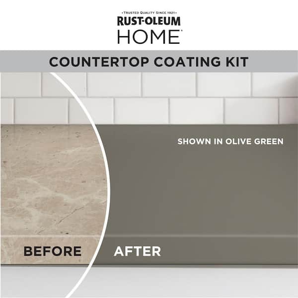 1 qt. Olive Green Satin Interior Countertop Paint Kit