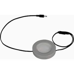CounterMax 2.75 in. Wide LED Brushed Aluminum Under Cabinet Puck Light