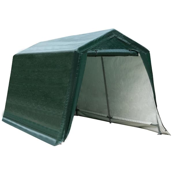 Gymax 8 ft. x 14 ft. Patio Tent Carport Storage Shelter Shed Car Canopy  Heavy Duty Green GYM04315 - The Home Depot