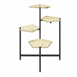 Ameriwood Home Cass Plant Stand, top is made of laminated natural woodgrain finish and stands 30 in tall