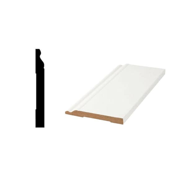 Woodgrain Millwork WG 1866 0.591 in. x 5-1/4 in. x 192 in. Medium Density Fiberboard Base Moulding