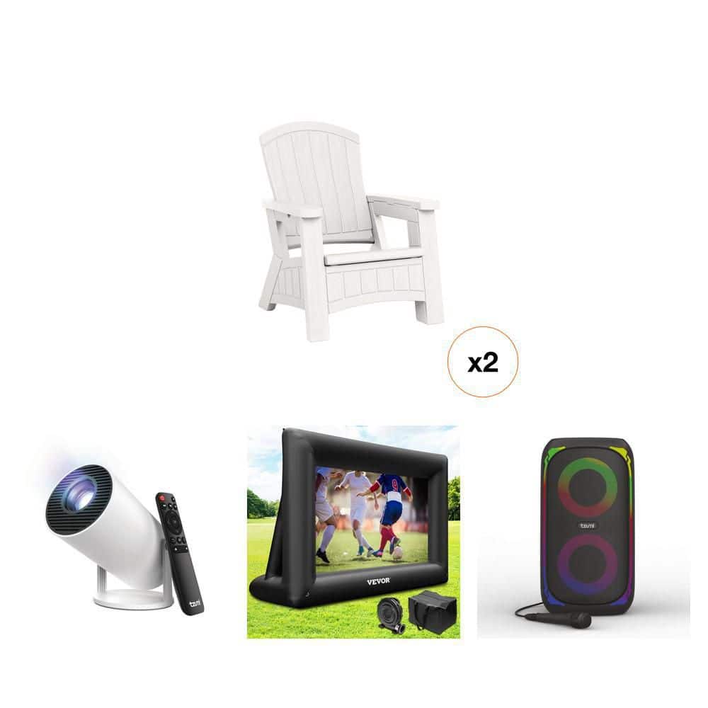 Tzumi 1280 x 720 HD Movie Projector with Stand 360 Lumens 30469HD