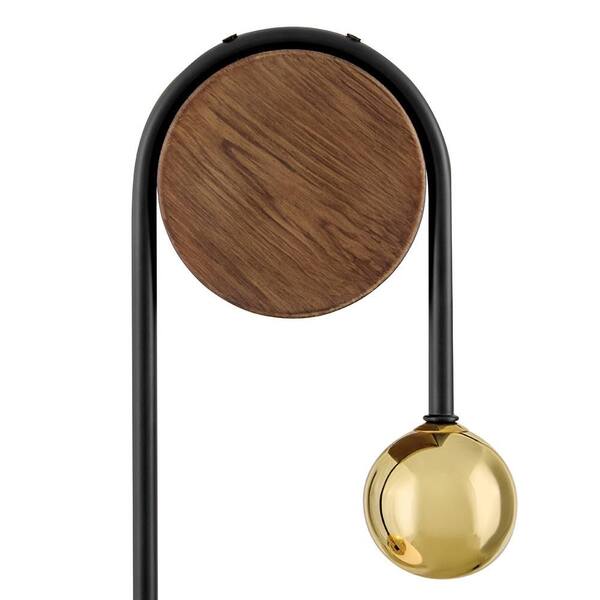 LARK Auggie 1-Light Bright Brass Sconce 83570BBR - The Home Depot