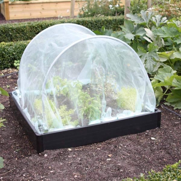 Agfabric 8 ft. x 10 ft. Garden Mesh Net for Plants Vegetables Flowers Tree, White EIBMN0810N - The Home Depot