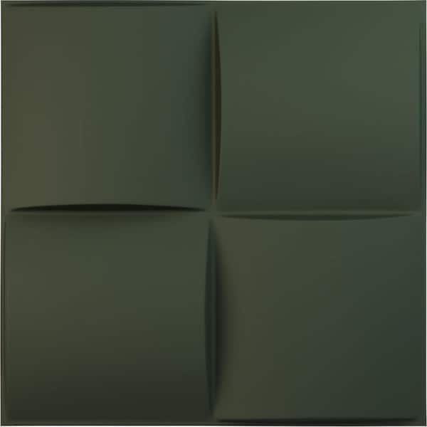 Ekena Millwork 19 5/8 in. x 19 5/8 in. Smith EnduraWall Decorative 3D Wall Panel, Satin Hunt Club Green (12-Pack for 32.04 Sq. Ft.)