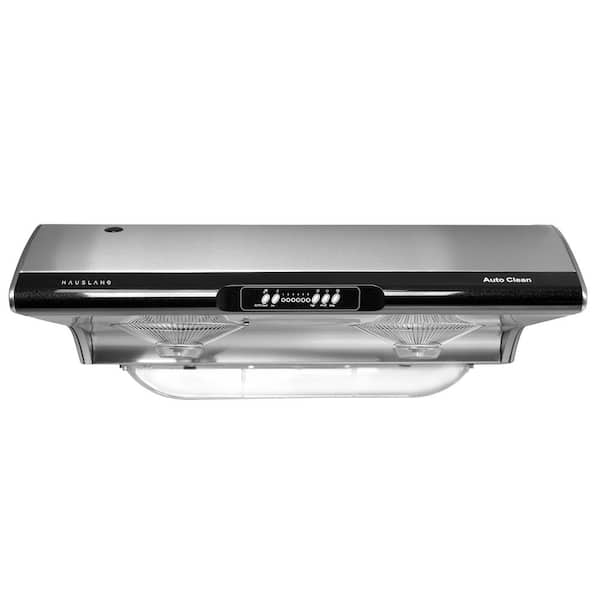 HAUSLANE 36 in. Ducted Under Cabinet Range Hood with 3-Way Venting Incandescent Lamp Self-Clean in Stainless Steel