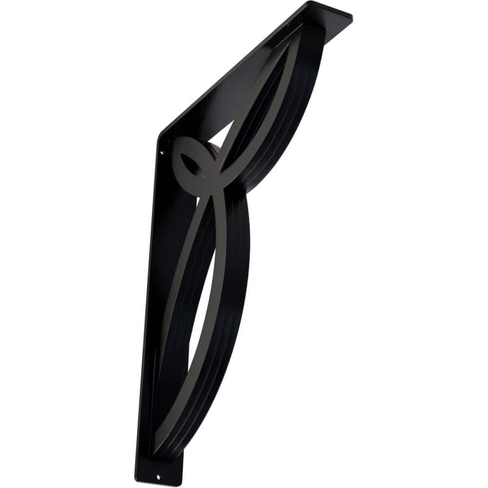 Ekena Millwork 2 in. x 15 in. x 12 in. Wrought Iron Triple Center Brace