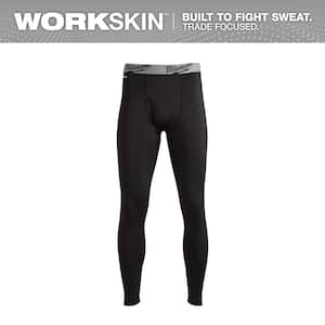 Men's Medium Black WORKSKIN Base Layer Pants