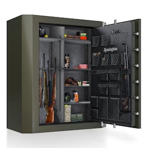 Big Green 84-Gun Fireproof and Waterproof Gun Safe with Electronic Lock, Satin Metallic Bronze Green