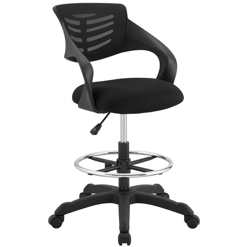 Black Mesh High Back Swivel Drafting Chair