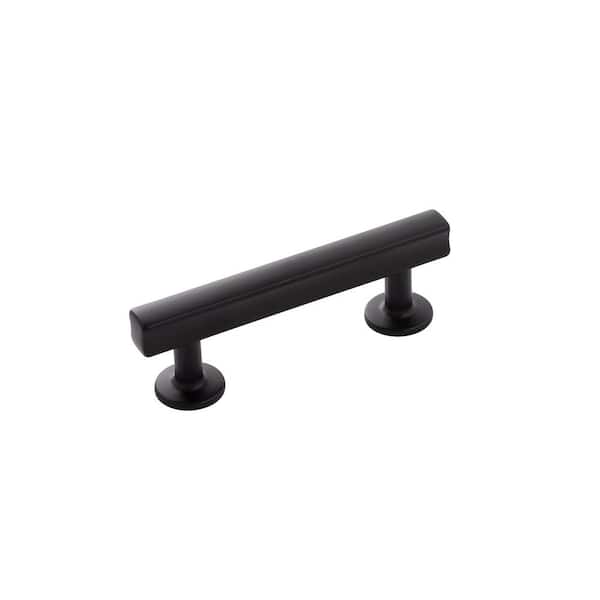 HICKORY HARDWARE Woodward 3 in. (76 mm) Matte Black Finish Cabinet Pull (10-Pack)