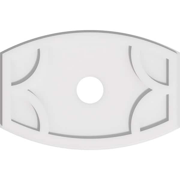 Ekena Millwork 1 in. x 20 in. x 13.375 in PVC Medallion Moulding