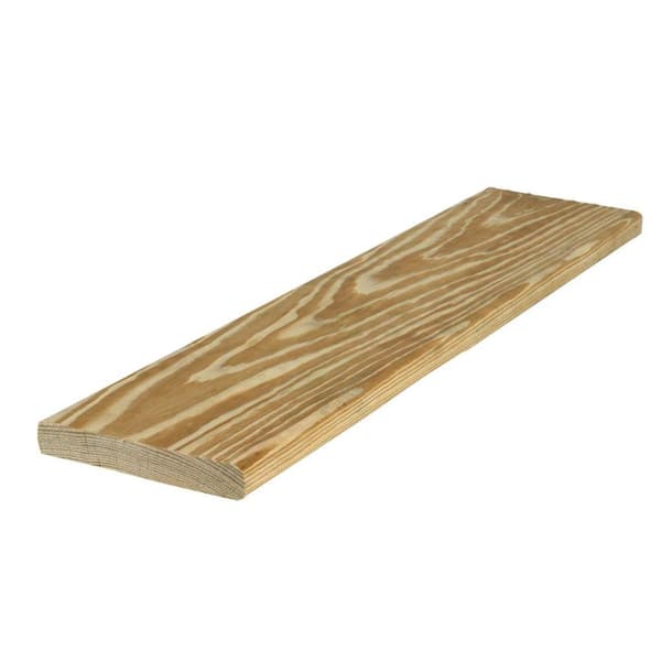 WeatherShield 5/4 in. x 6 in. x 16 ft. Premium Pressure-Treated Southern Pine Decking Board