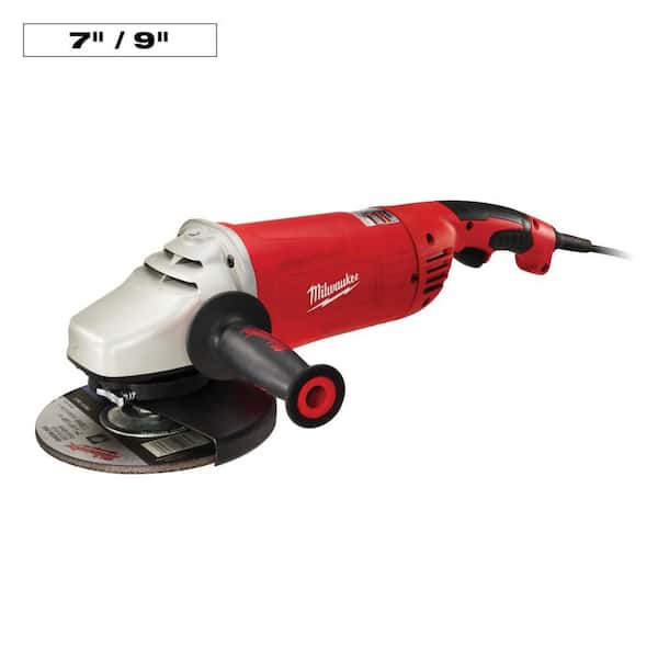 15-Amp 7/9 in. Non-Lock-On Large Angle Grinder