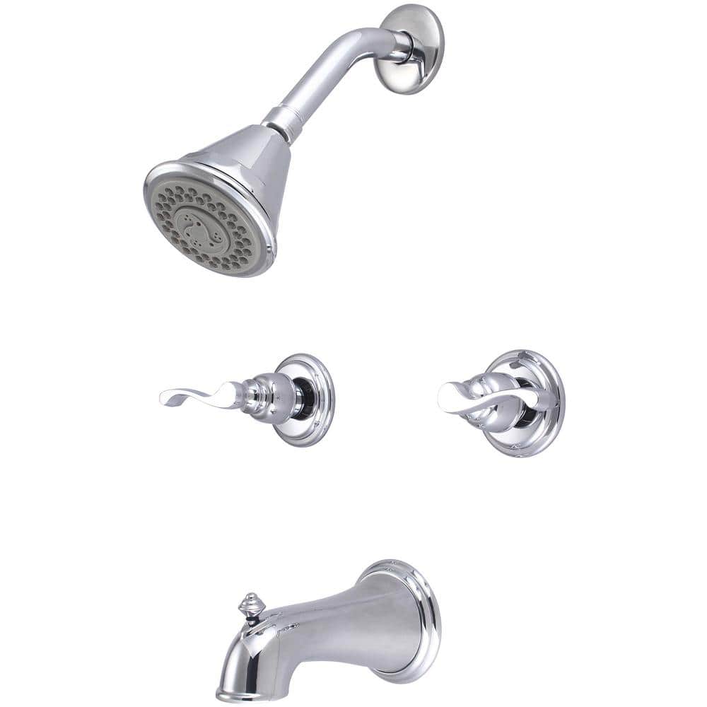 8997-B4 Double Handle 4-Spray Tub and Shower Faucet 1.75 GPM in. Chrome Valve Included price history on PriceWatchPro