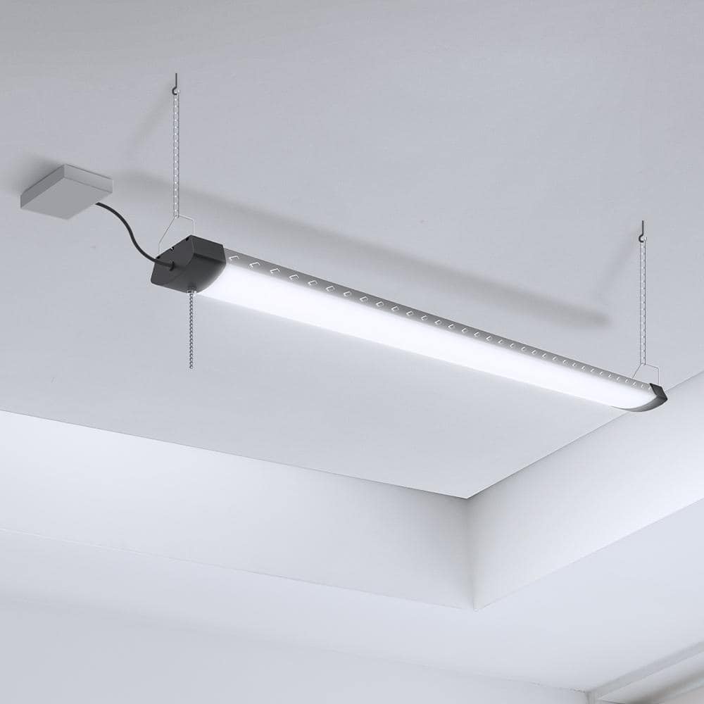 Feit 47-inch Black LED Hanging Shop Light Fixture