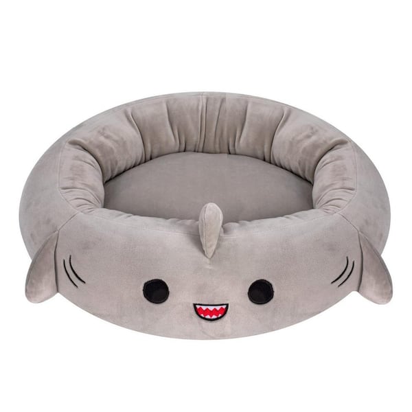 Shatex Round Grey Universal Pet Kennel Dog Cat Bed, Super Soft for All Seasons