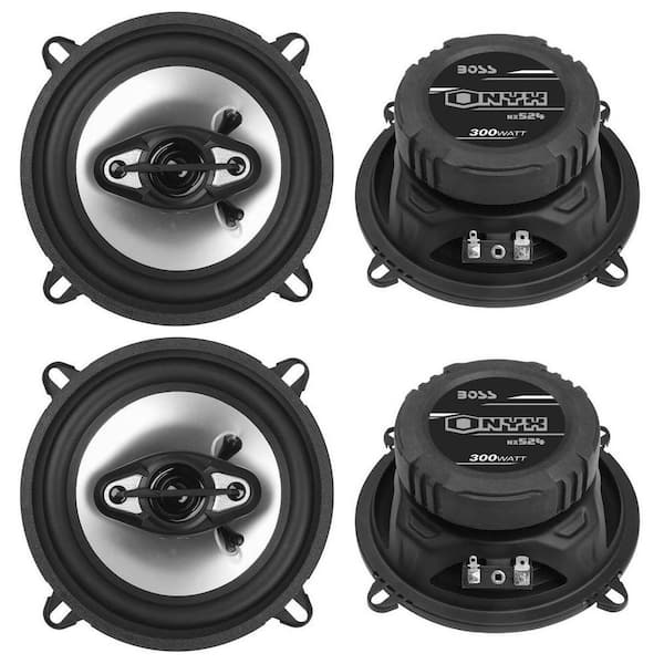 5.25 in. 300-Watt and 6.5 in. 400-Watt 4-Way Car Audio Coaxial Speakers