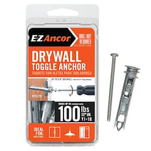 Toggle Lock 100 lbs. Drywall Anchors (10-Pack)