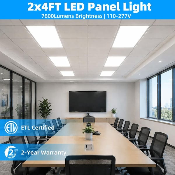 WYZM 2 ft. x 4 ft. 175-Watt Equivalent Integrated LED Troffer