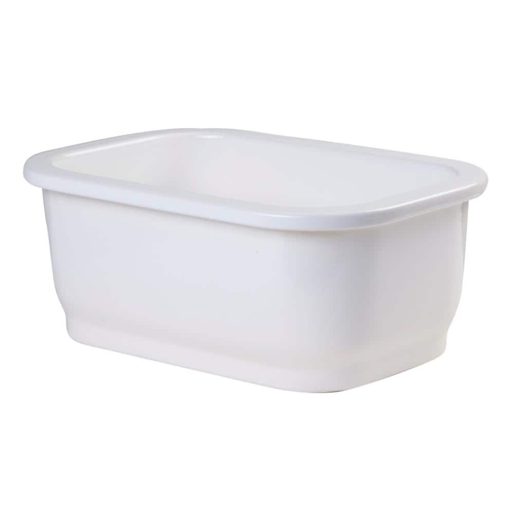 White Fireclay Undermount Single Bowl Kitchen Sink