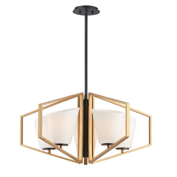 Maxim Lighting Oblique 5-Light Gray Chandelier