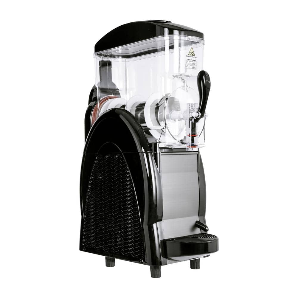 3 Gal. Black Commercial Single Plastic Hopper Granita Frozen Beverage Machi