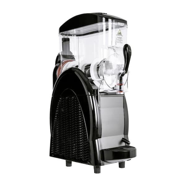 3 Gal. Black Commercial Single Plastic Hopper Granita Frozen Beverage Machine