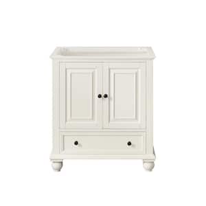 Thompson 30 in. W x 21 in. D x 34 in. H Bath Vanity Cabinet Only in French White Finish