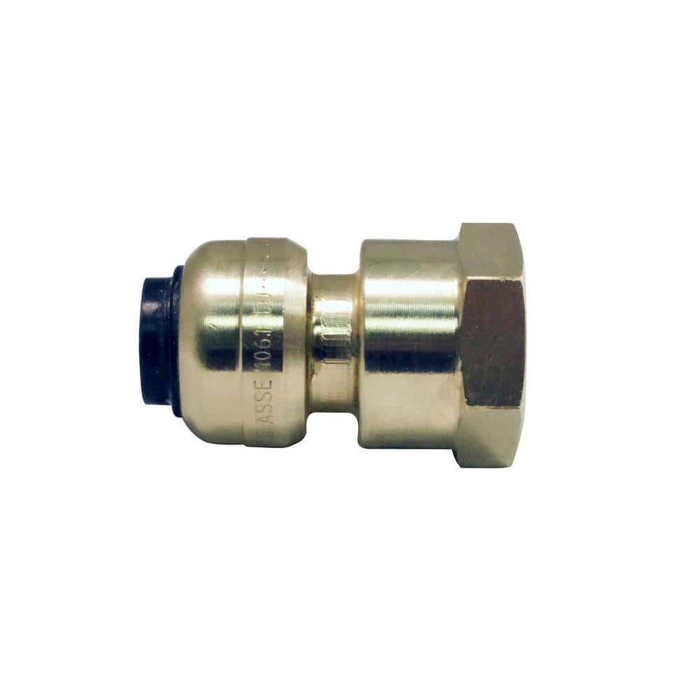 Tacoma Screw Products  3/8 T x 1/2 NPT Compression Brass Fitting -  Female Connector (Tube to Female Pipe)