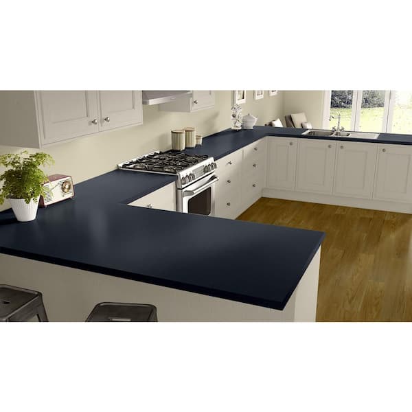 2 in. x 3 in. Laminate Sheet Sample in Navy Legacy with Standard Matte Finish