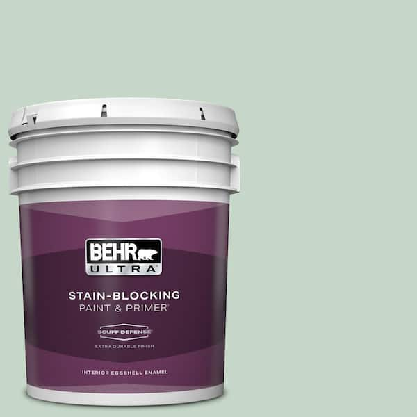 BEHR ULTRA 5 gal. #S410-2 New Moss Extra Durable Eggshell Enamel Interior Paint & Primer