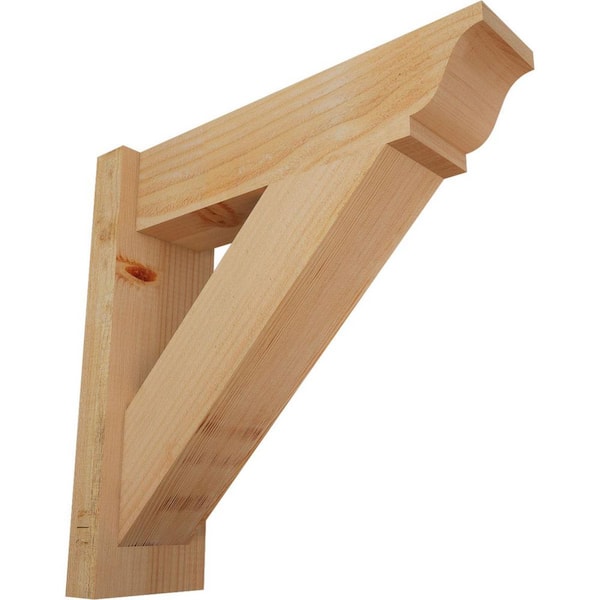 Ekena Millwork 6 in. x 20 in. x 20 in. Douglas Fir Traditional Rough Sawn Outlooker